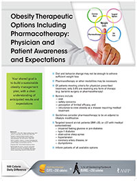 Panel 3: OBESITY THERAPEUTIC OPTIONS INCLUDING PHARMACOTHERAPY: PHYSICIAN AND PATIENT AWARENESS & EXPECTATIONS