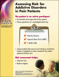 Panel 3: Assessing Risk for Addictive Disorders in Pain Patients